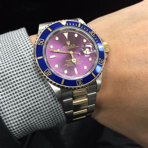 purple rolex references.